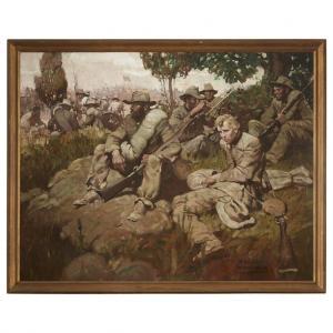 GIGUERE George 1900-1900,CONFEDERATE SOLDIERS AT REST,Freeman US 2019-06-19
