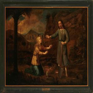 GIL DE MENA Felipe,Jesus and Mary Magdalene outside Jerusalem,1656,Bruun Rasmussen 2009-06-29