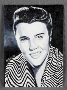 GILABERTE Mercedes 1961,Retrato de Elvis Presley,Subastas Galileo ES 2017-05-25
