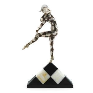 GILBERT A.,'HARLEQUINADE': AN ART DECO FIGURE,1930,Sotheby's GB 2009-10-27