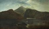 GILBERT Albert 1923,A moonlit mountain lake landscape with heron,Bonhams GB 2014-07-16
