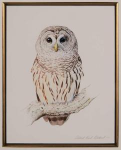 GILBERT Albert Earl 1939,Barred Owl,1985,Brunk Auctions US 2011-09-24