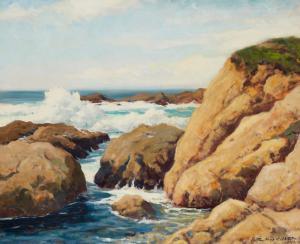 GILBERT Arthur Hill 1894-1970,Marine - Carmel Highlands,1935,John Moran Auctioneers US 2023-11-14