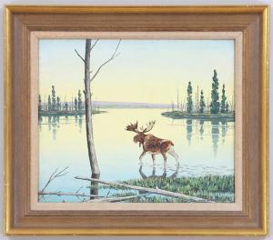 GILBERT C. Ivar 1882-1959,Roving Moose,South Bay US 2024-01-31