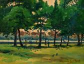 GILBERT Dennis 1922,a view of Lambeth Palace,John Nicholson GB 2021-12-22