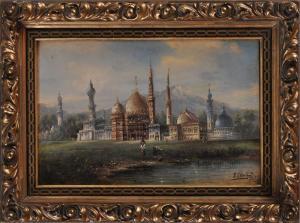 GILBERT FREDERICK 1860-1877,VIEW OF A MOSQUE,Stair Galleries US 2011-03-19