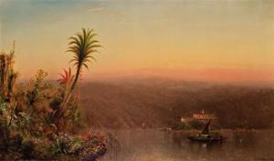 GILBERT JEROME ELIZABETH 1824-1910,Tropical Sunset,1870,Shannon's US 2011-10-27
