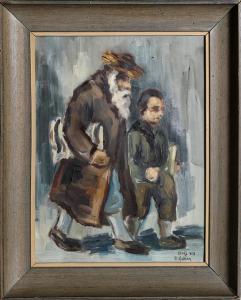 GILBOA David 1910-1976,One of the Last Kabbalists of Safed,1960,Ro Gallery US 2023-12-14