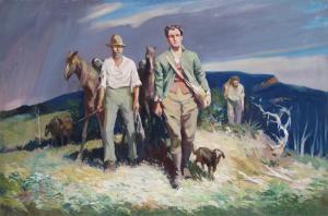 GILCHRIST Anson,Huntsmen with horses and dogs in an Irish landscape,Woolley & Wallis GB 2013-03-13