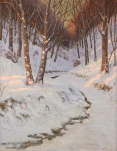 GILCHRIST F(letcher) 1856-1940,Forest landscape,1932,John Moran Auctioneers US 2017-03-21