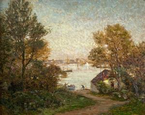 GILCHRIST Philip Thomson 1865-1956,An Evening in May, Falmouth,1901,David Lay GB 2021-07-22