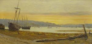 GILCHRIST Philip Thomson 1865-1956,The ship graveyard at Falmouth,Golding Young & Co. GB 2019-08-28