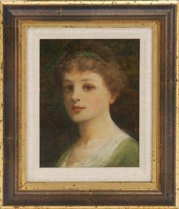 GILES Horace P 1806-1897,Bust portrait of a young woman,Eldred's US 2014-01-25