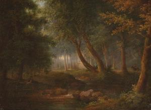 GILES James William 1801-1870,Figures in a wooded landscape,1822,Bonhams GB 2007-10-11