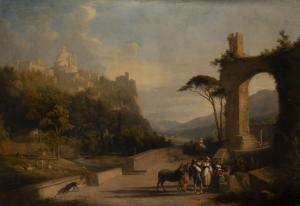 GILES James William 1801-1870,Veduta di Ariccia,1829,Finarte IT 2023-11-29