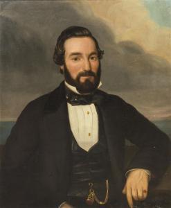 GILES John Alfred 1800,Portrait of Captain J.D. Seyburn,Hindman US 2014-05-16