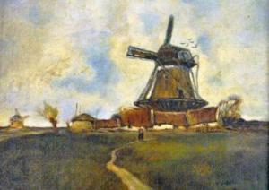 GILETTE F,DUTCH LANDSCAPE WITH WINDMILL,1816,Ritchie's CA 2013-05-28