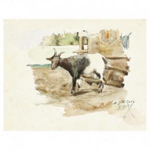 GILI Y ROIG Baldomero 1837-1926,La cabra,1895,Lamas Bolaño ES 2019-11-13