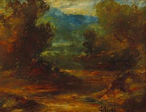 GILL ALBERT LUTHER 1865-1943,Landscape,Leonard Joel AU 2014-12-02
