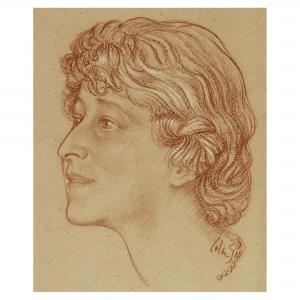 GILL Colin Uwin 1892-1940,Portrait of Ida Copeland,1932,Bonhams GB 2013-07-23