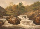 GILL Edmund Ward 1820-1894,Mountain Torrent, Dolgelly, North Wales,1885,Tooveys Auction 2010-10-05