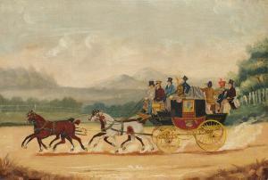 GILL Edmund Ward 1820-1894,The London-Norwich Coach,1815,Sotheby's GB 2023-06-12