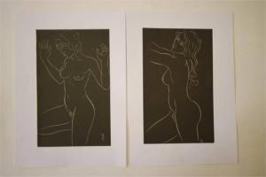 GILL Eric Arthur 1882-1940,Female Nude Studies,Hartleys Auctioneers and Valuers GB 2015-06-17