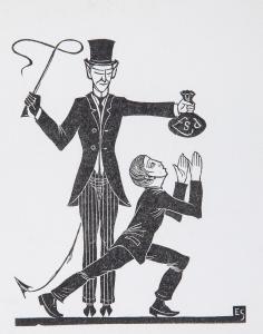 GILL Eric Arthur 1882-1940,The Money-Bag and the Whip,Dreweatts GB 2016-03-17