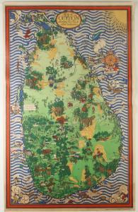 GILL MacDonald,Map Of Ceylon Showing Her Tea And Other Industries,1933,David Lay 2018-07-26
