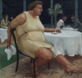 GILL MacDonald 1884-1947,Seated lady in
restaurant,Peter Wilson GB 2009-09-09