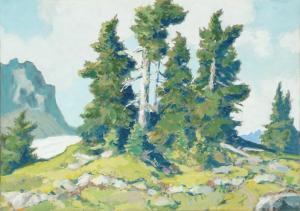 GILL Ross R 1887-1969,Trees on The Heights,Abell A.N. US 2023-01-26