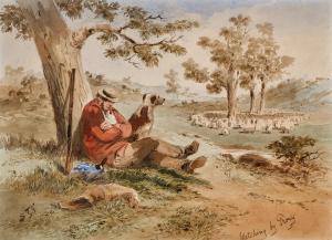 GILL Samuel Thomas 1818-1880,Watching by Proxy,1854,Menzies Art Brands AU 2023-11-29