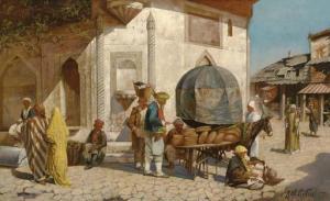 GILLAR Robert 1800-1900,A Bread Merchant before an Otoman Fountain, Consta,Christie's GB 2006-04-19