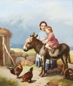 GILLARD William 1812-1876,The First Riding Lesson,Adams IE 2016-06-12