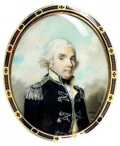 GILLBERG Jakob Axel 1769-1845,MINIATURPORTRÄT EINES ADMIRALS,Hampel DE 2016-06-30