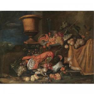 GILLEMANS Jan Pauwel II,A STILL LIFE WITH A LOBSTER TOGETHER WITH GRAPES, ,Sotheby's 2007-04-24