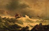 GILLEMANS Peter Mathys,Shipping in a storm off a coast; and Shipwrecked,Christie's GB 1999-10-07