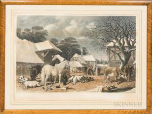 GILLER William 1805-1870,A Straw Yard,Skinner US 2021-02-25