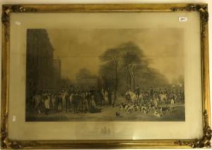 GILLER William 1805-1870,The meet at Badminton,Moore Allen & Innocent GB 2022-08-03