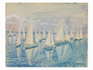 GILLES Barthel 1891-1977,Sailing Regatta,1960,Auctionata DE 2016-10-11