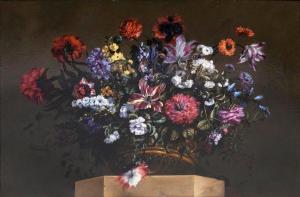 GILLES DUTILLIEU CHARLES 1697-1738,Sumptuous Flower Still Life on a Pedestal,Stahl DE 2019-04-13