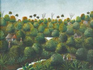 gilles Joseph Jean 1943,Landschaft bei Hinche in Haiti,Dobiaschofsky CH 2010-05-05