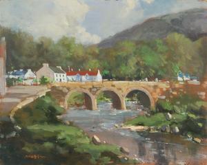 GILLESPIE George Kennedy 1924-1996,BRIDGE AT CUSHENDUN,Ross's Auctioneers and values IE 2024-03-20