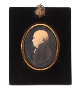 GILLESPIE J.H 1793-1838,Gentleman identified on back as Dr. Bowlthurst of ,Garth's US 2017-11-24