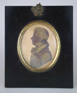 GILLESPIE J.H 1793-1838,Miniature Silhouette of a Gentleman,Halls GB 2021-07-07