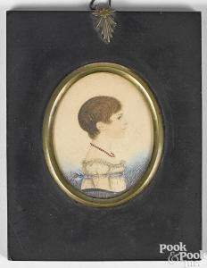 GILLESPIE J.H 1793-1838,portrait of a girl,Pook & Pook US 2018-09-15