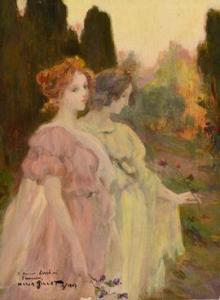 GILLET Numa François 1868-1940,Les deux jeunes filles,1907,Osenat FR 2021-03-28