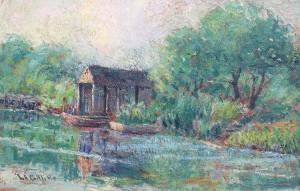 GILLETTE Lester A. 1855-1940,Little River, Florida, 1923',1923,Burchard US 2017-12-10