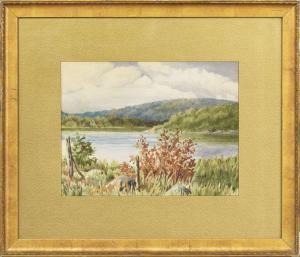 GILLETTE William B 1864-1937,River Landscape,New Orleans Auction US 2013-02-23