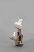 GILLEY Wendell 1904-1983,Gulls on Driftwood Wall Mount,1970,Copley US 2022-07-14